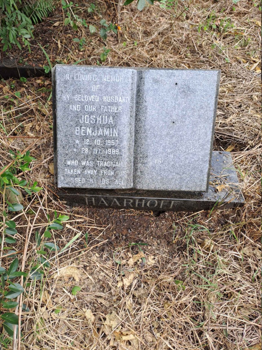 HAARHOFF Joshua Benjamin 1957-1989