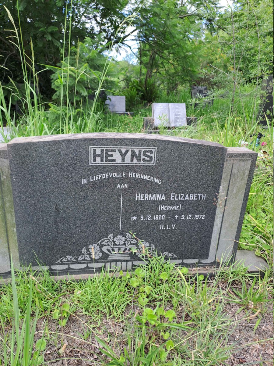 HEYNS Hermina Elizabeth 1920-1972