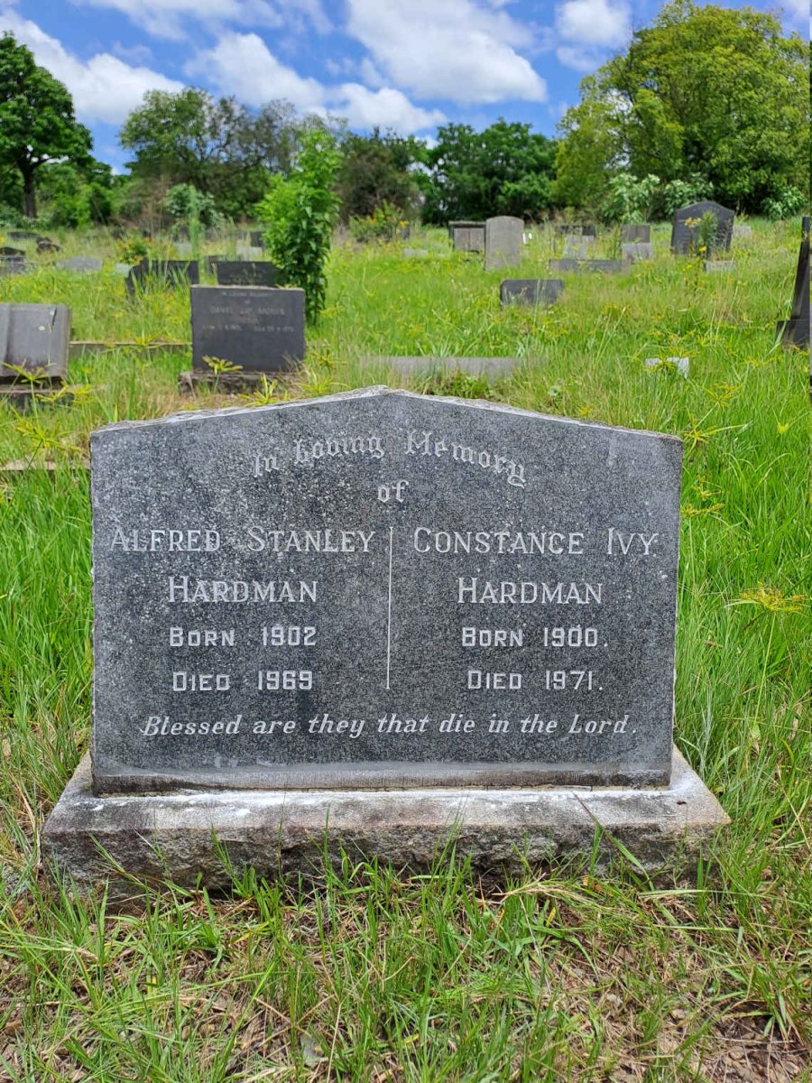 HARDMAN Alfred Stanley 1902-1969 & Constance Ivy 1900-1971