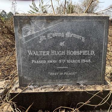 HORSFIELD Walter Hugh -1948