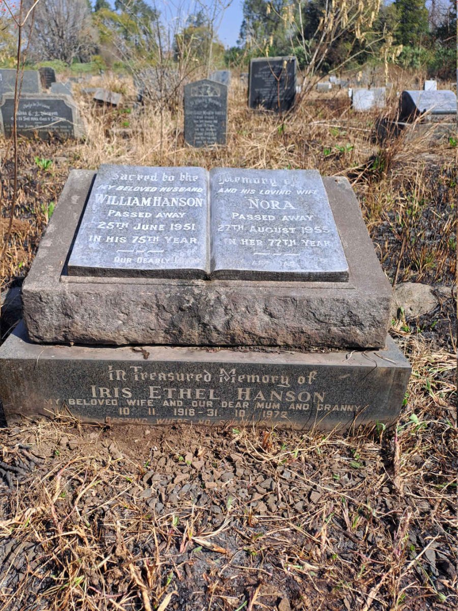HANSON William -1951 & Nora -1955 :: HANSON Iris Ethel 1918-1972