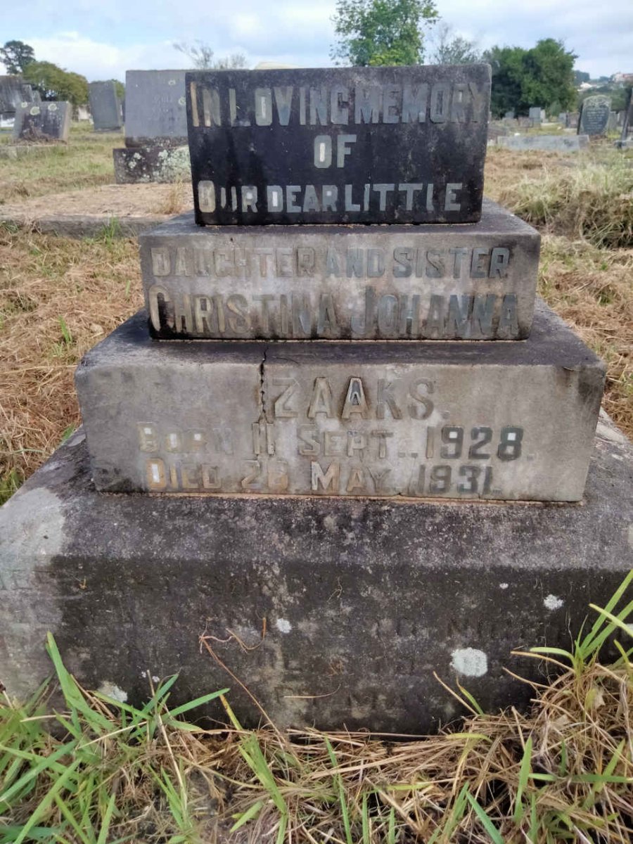 IZAAKS Christina Johanna 1928-1931