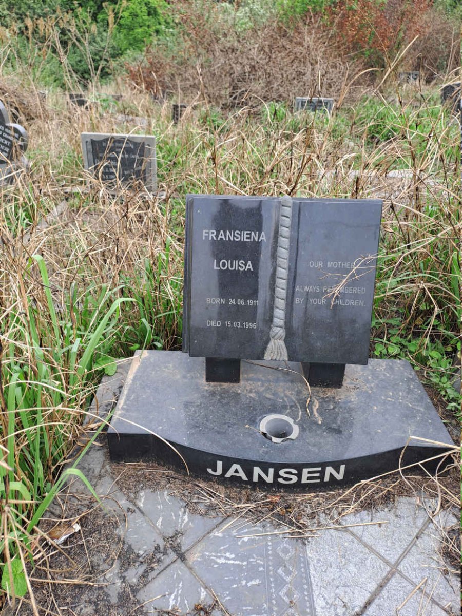 JANSEN Fransiena Louisa 1911-1996