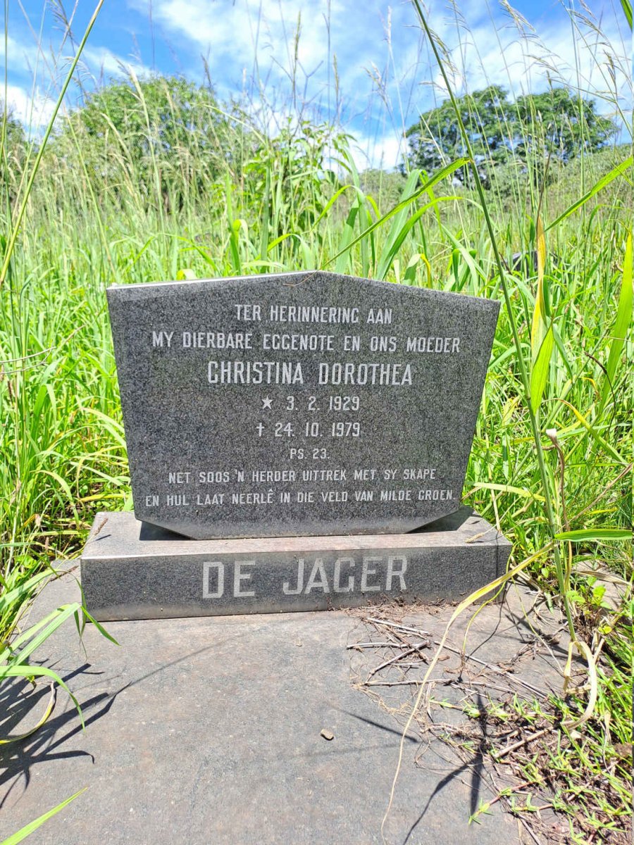 JAGER Christina Dorothea, de 1929-1979