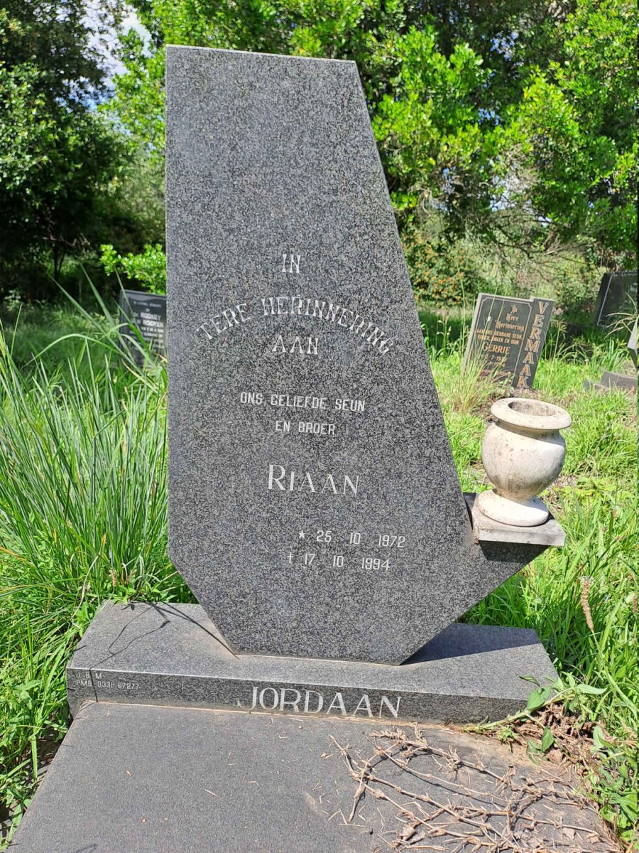 JORDAAN Riaan 1972-1994