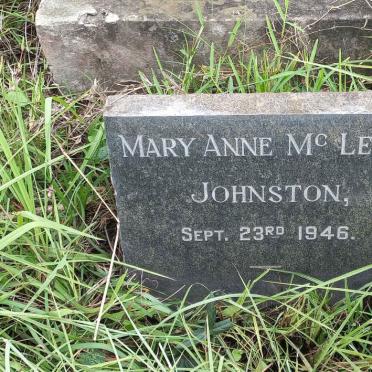 JOHNSTON Mary Anne McLean -1946