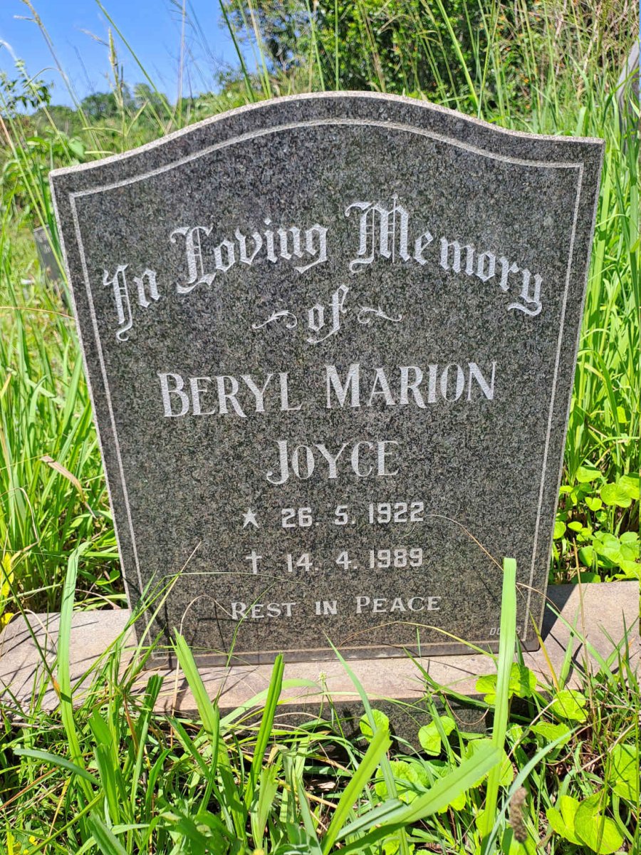 JOYCE Beryl Marion 1922-1989