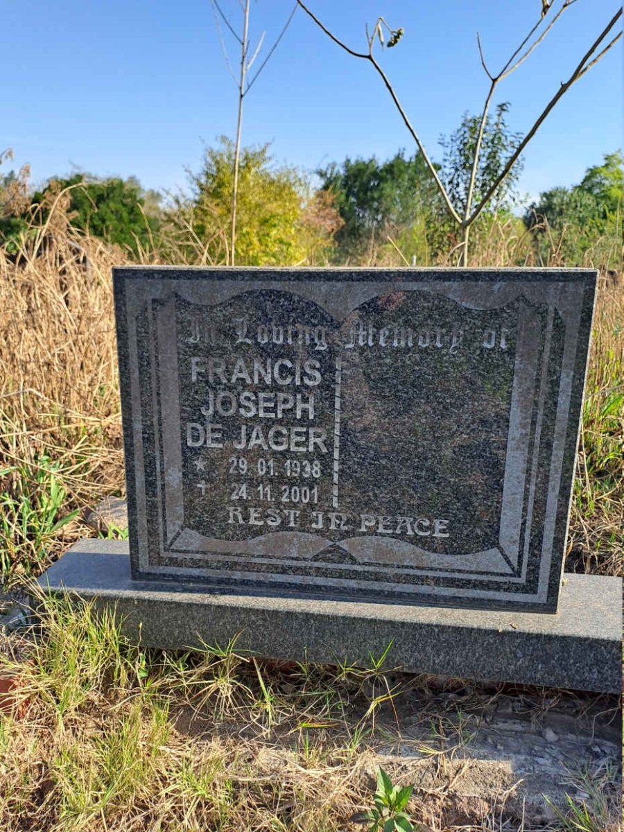 JAGER Francis Joseph, de 1938-2001