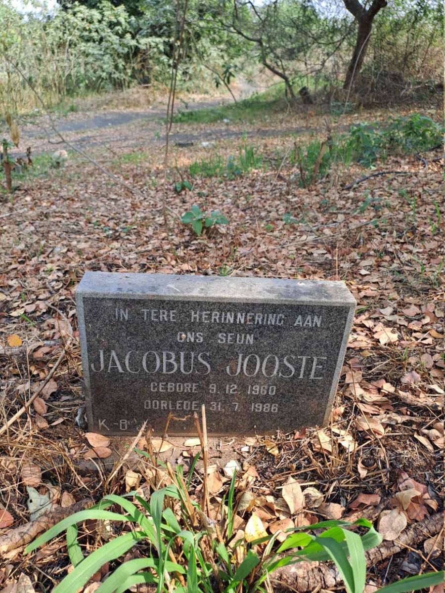 JOOSTE Jacobus 1960-1986