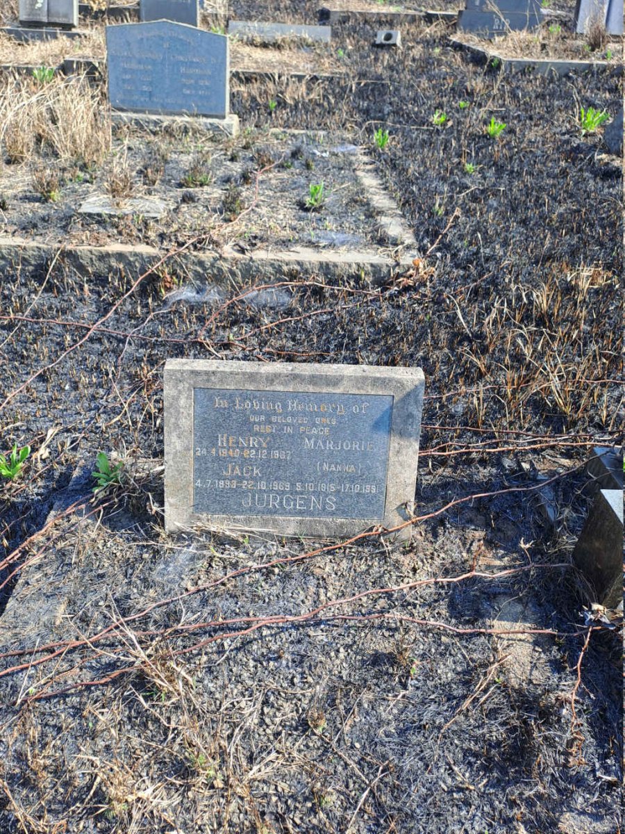 JURGENS Jack 1893-1969 :: JURGENS Marjorie 1915-1951 :: JURGENS Henry 1940-1987