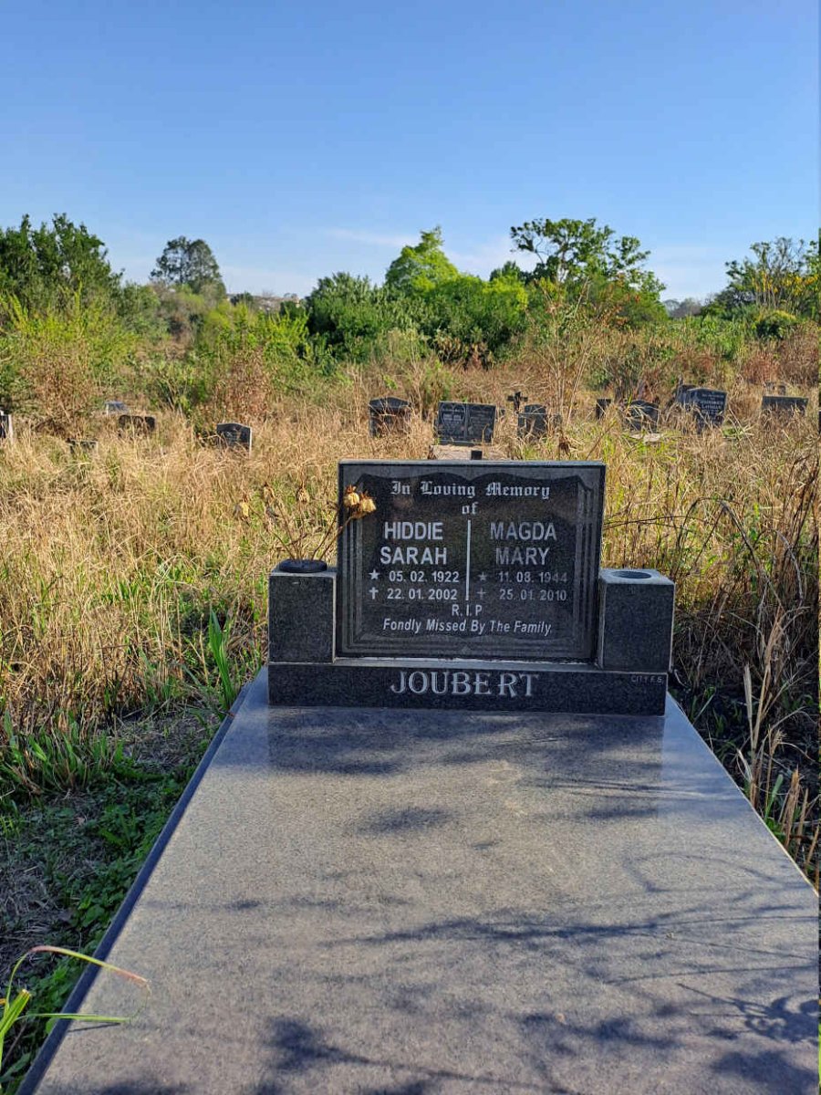 JOUBERT Hiddie Sarah 1922-2002 :: JOUBERT Magda Mary 1944-2010