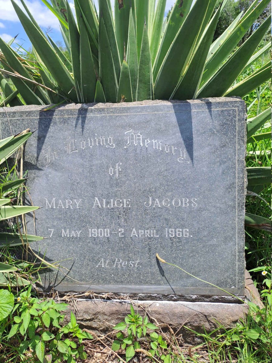 JACOBS Mary Alice 1900-1966