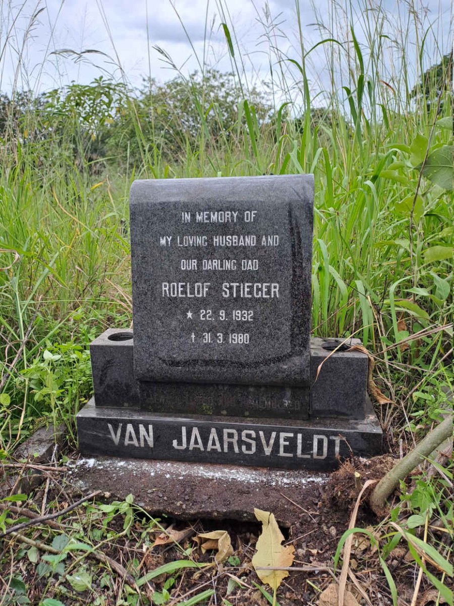 JAARSVELDT Roelof Stieger, van 1932-1980