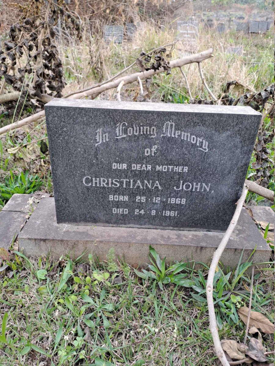 JOHN Christiana 1868-1961