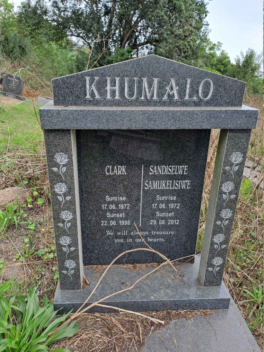 KHUMALO Clark 1972-1996 & Sandiselwe Samukelisiwe 1972-2012