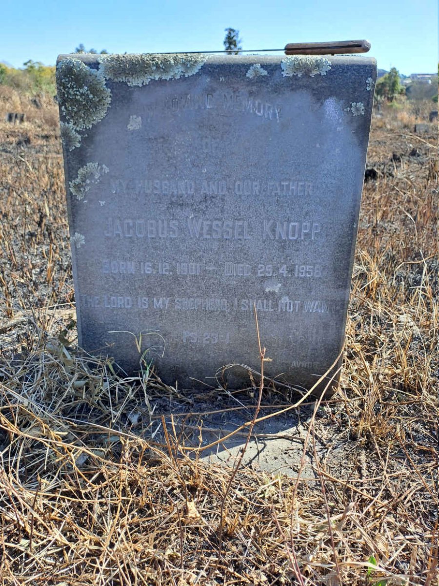 KNOPP Jacobus Wessel 1901-1958