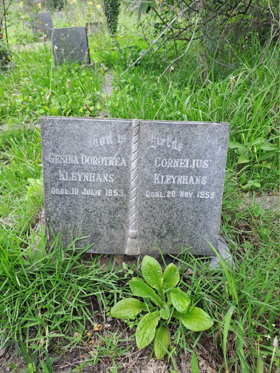 KLEYNHANS Cornelius -1959 & Gesina Dorothea -1953