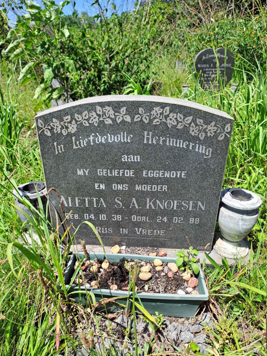 KNOESEN Aletta S.A. 1938-1988