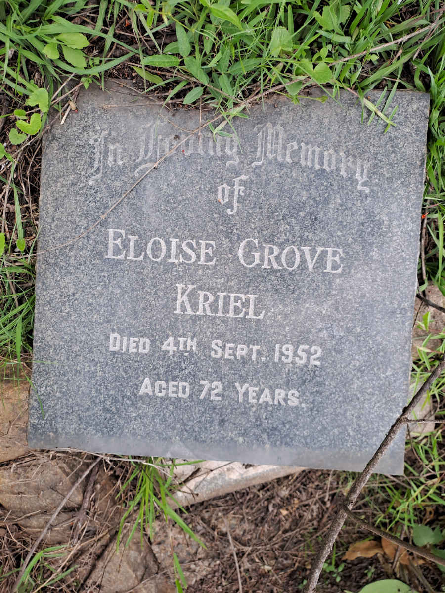 KRIEL Eloise Grove -1952