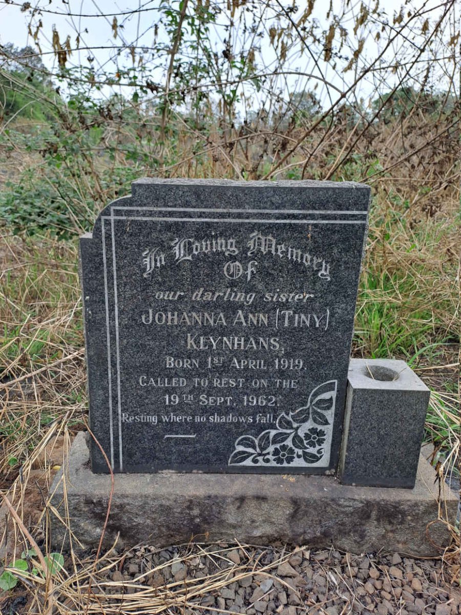 KLYNHANS Johanna Ann 1919-1962