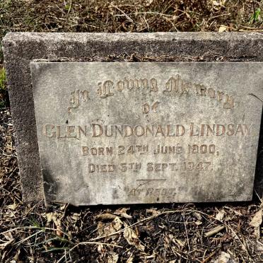 LINDSAY Glen Dundonald 1900-1947