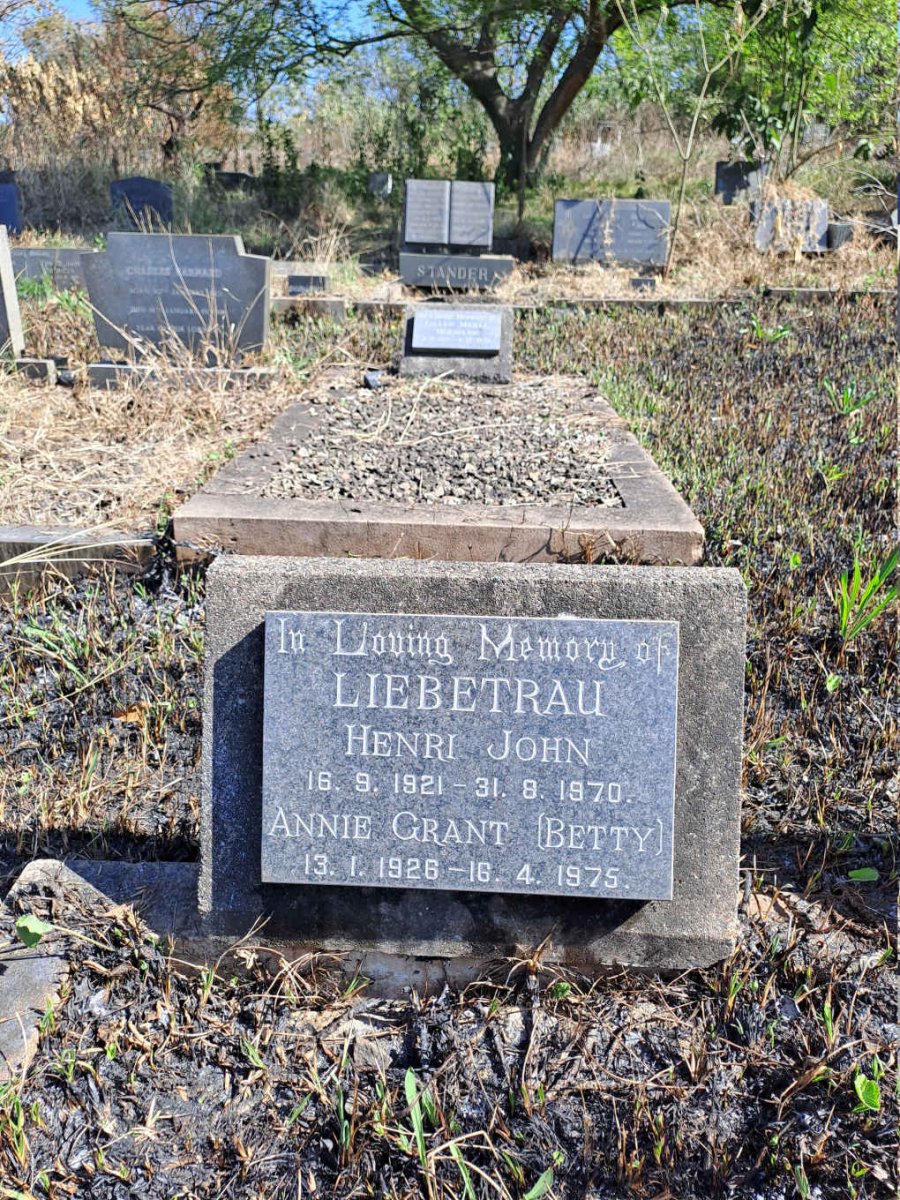 LIEBETRAU Henri John 1821-1970 & Annie Grant 