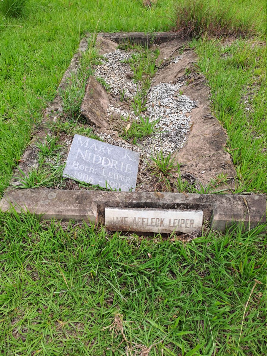 LEIPER Jane Affleck :: NIDDRIE Mary K. nee LEIPER 1906-1996