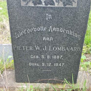 LOMBAARD Pieter W.J. 1887-1947