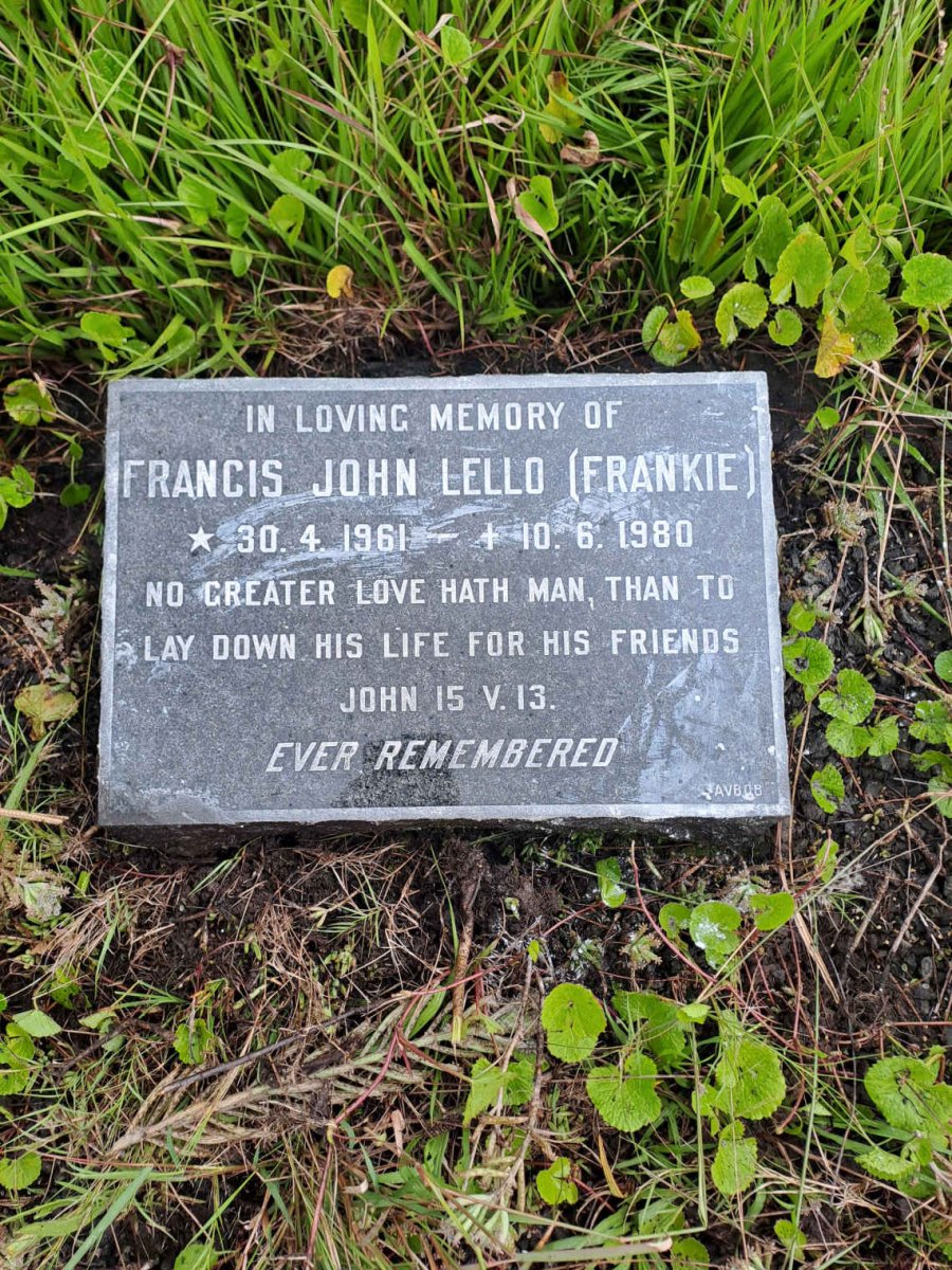 LELLO Francis John 1961-1980