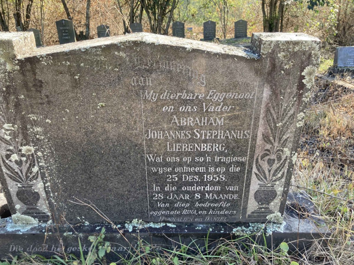 LIEBENBERG Abraham Johannes Stephanus -1958