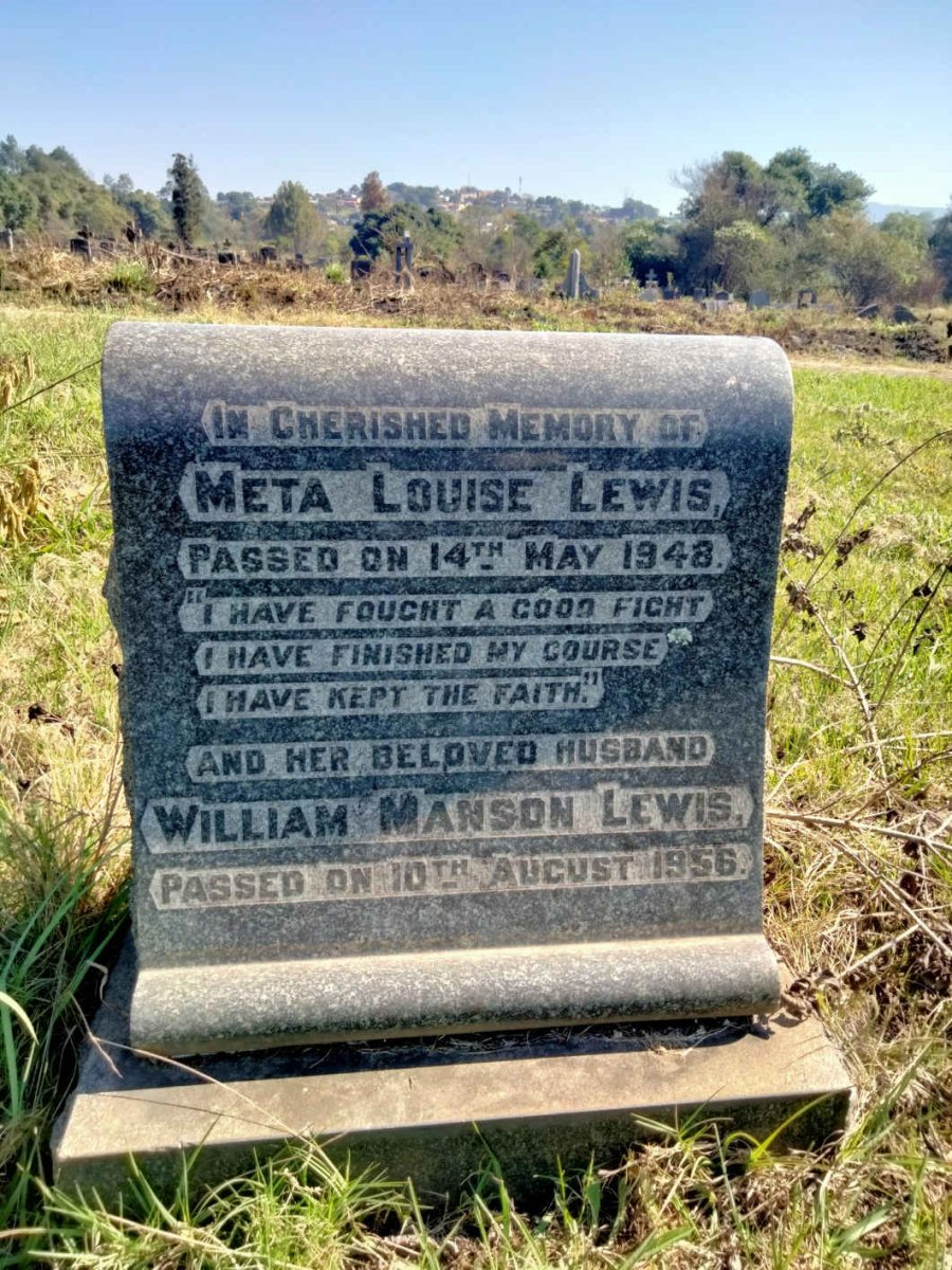 LEWIS William Manson-1956 & Meta Louise -1948