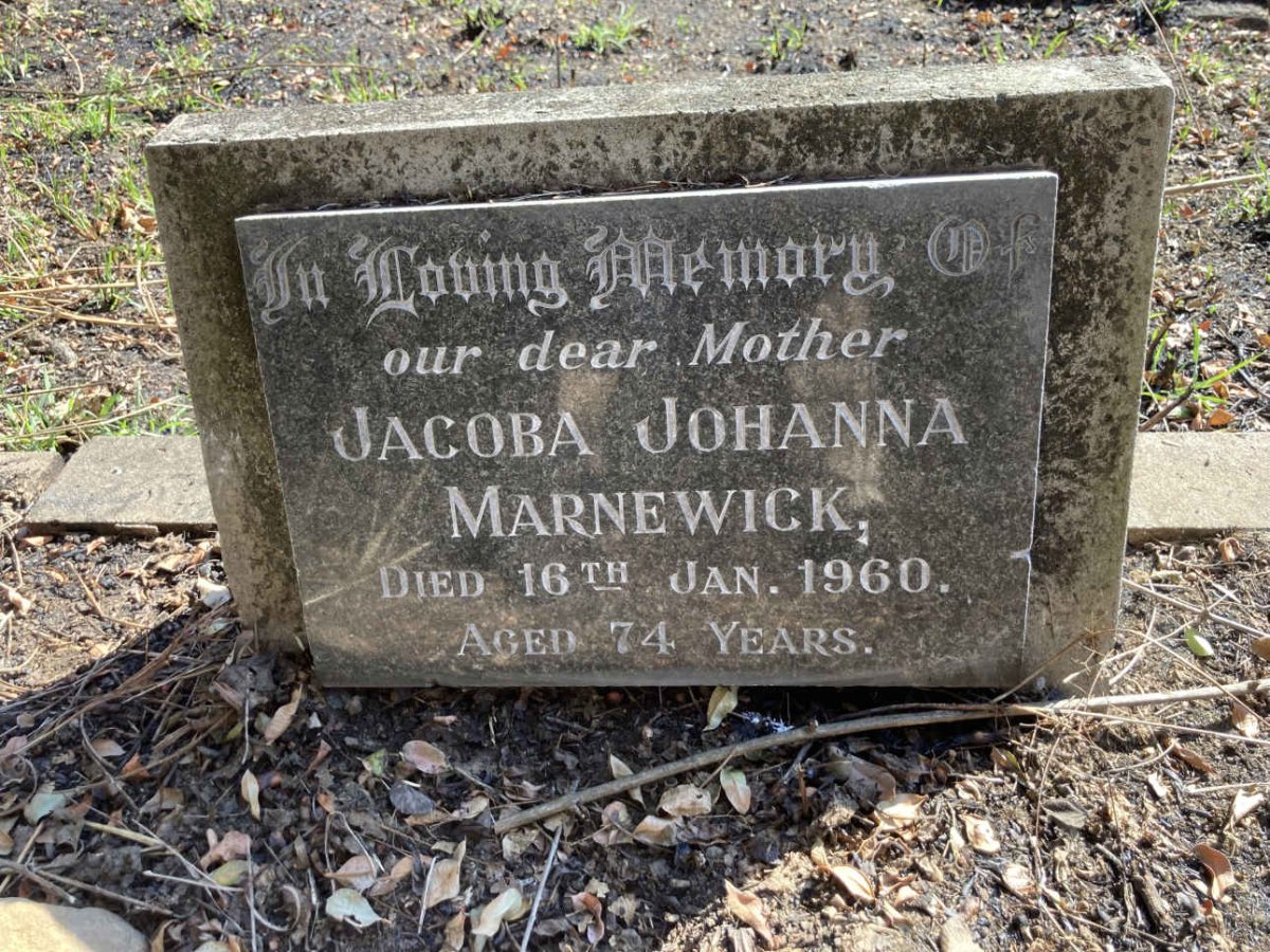 MARNEWICK Jacoba Johanna -1960