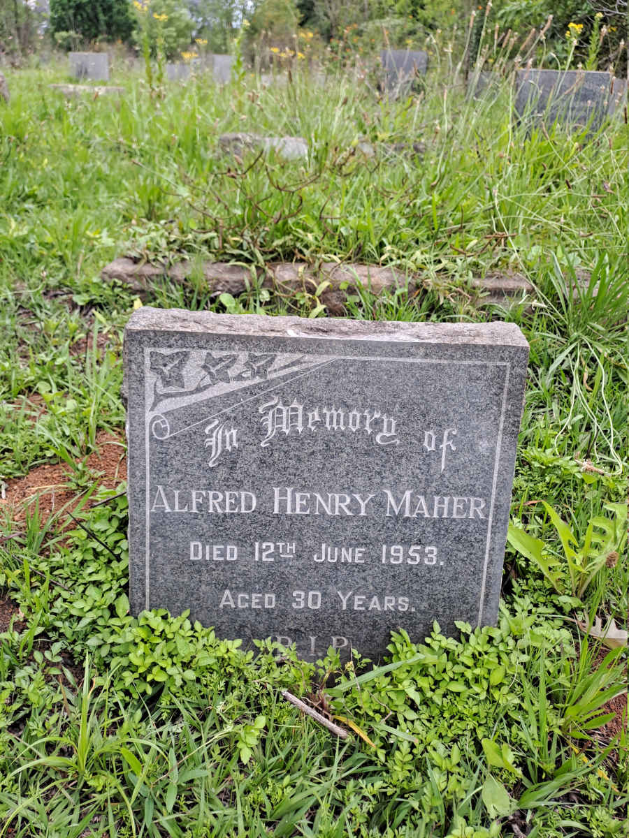 MAHER Alfred Henry -1953