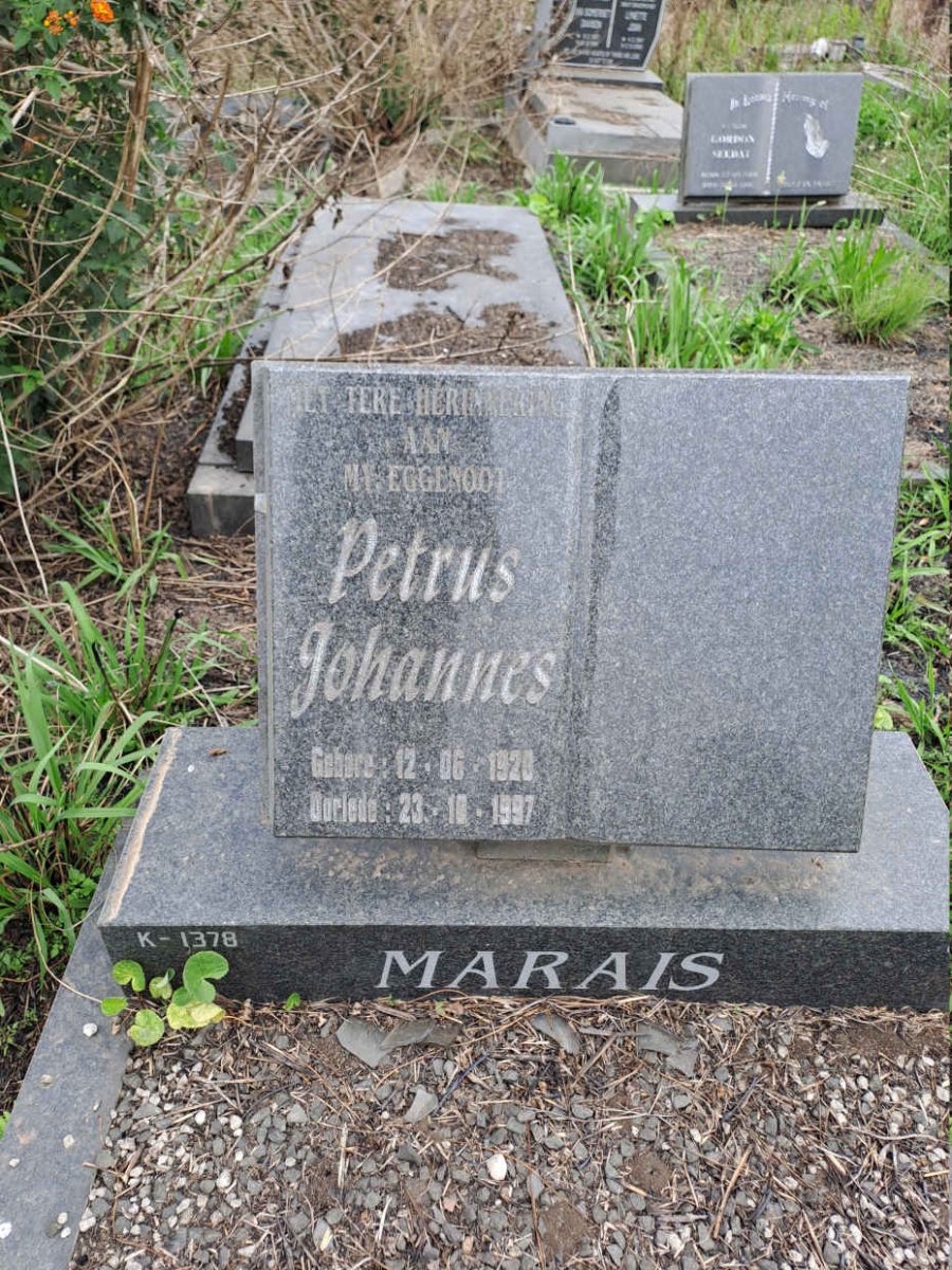 MARAIS Petrus Johannes 1920-1997