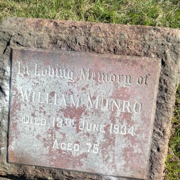 MUNRO William -1934