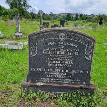 MCGREGOR William Sinclair -1962 & Maggie DURRAND -1937