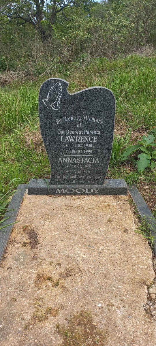 MOODY Lawrence 1940-1990 & Annastacia 1938-2011