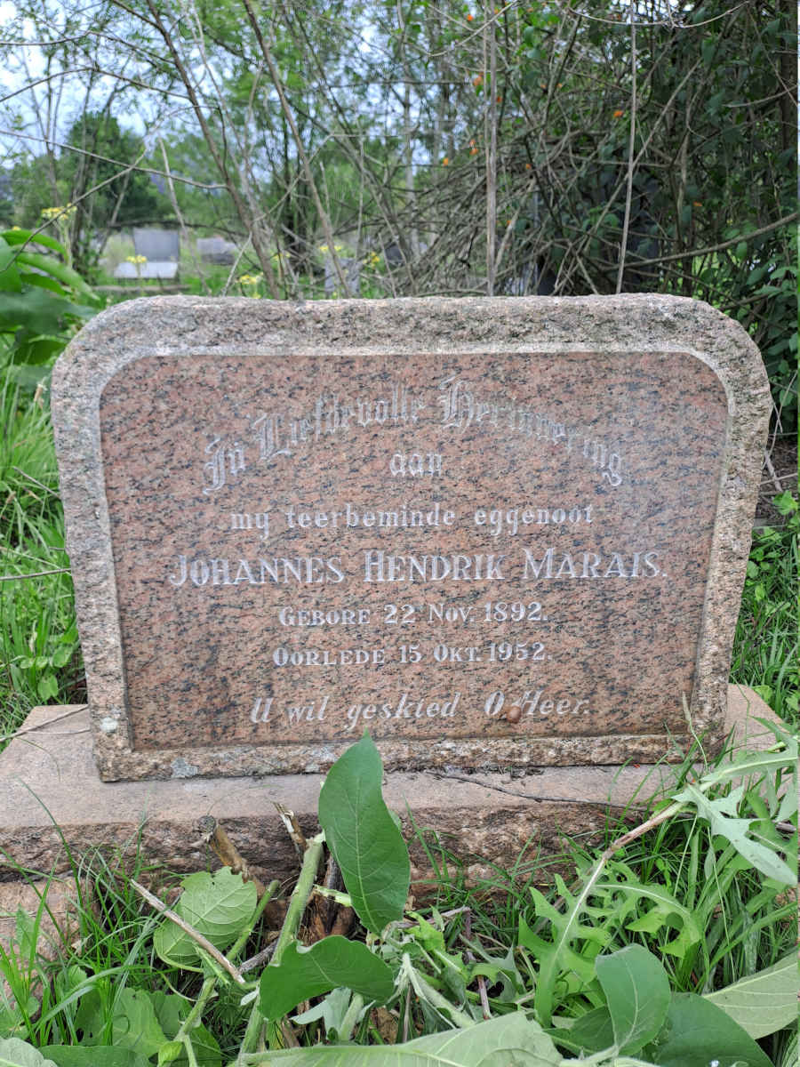 MARAIS Johannes Hendrik 1892-1952