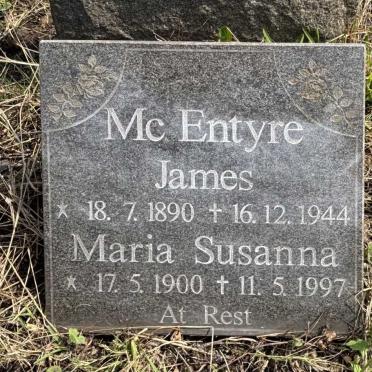 MCENTYRE James 1890-1944 & Maria Susanna 1900-1997
