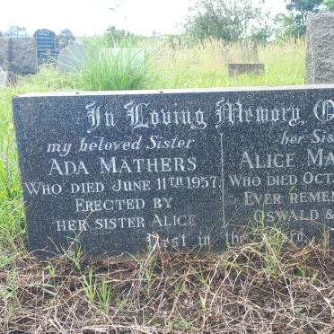MATHERS Ada -1957 :: MATHERS Alice -1961