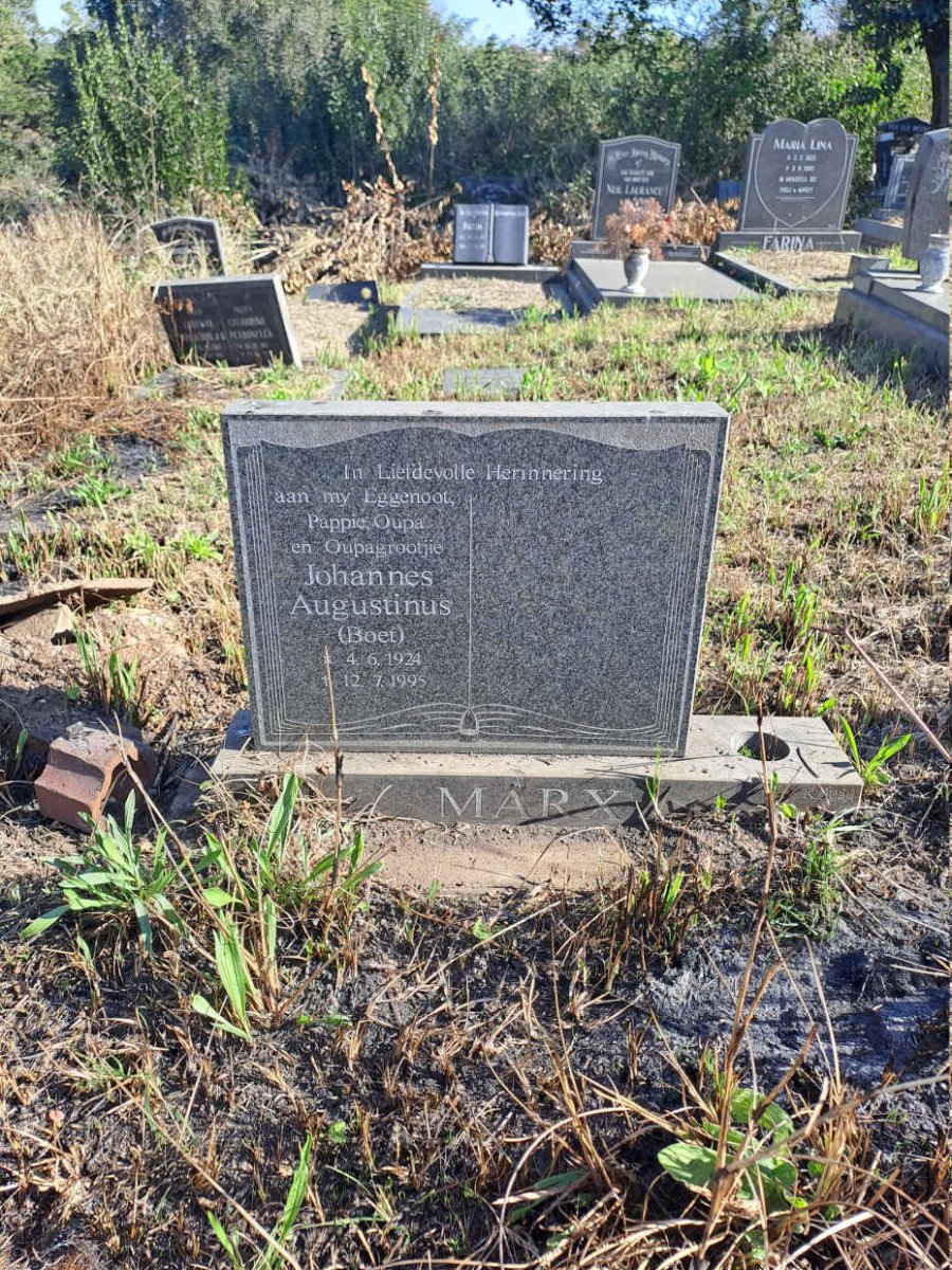 MARX Johannes Augustinus 1924-1995