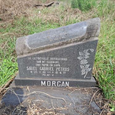 MORGAN Sarel Gabriel Petrus 1933-1977