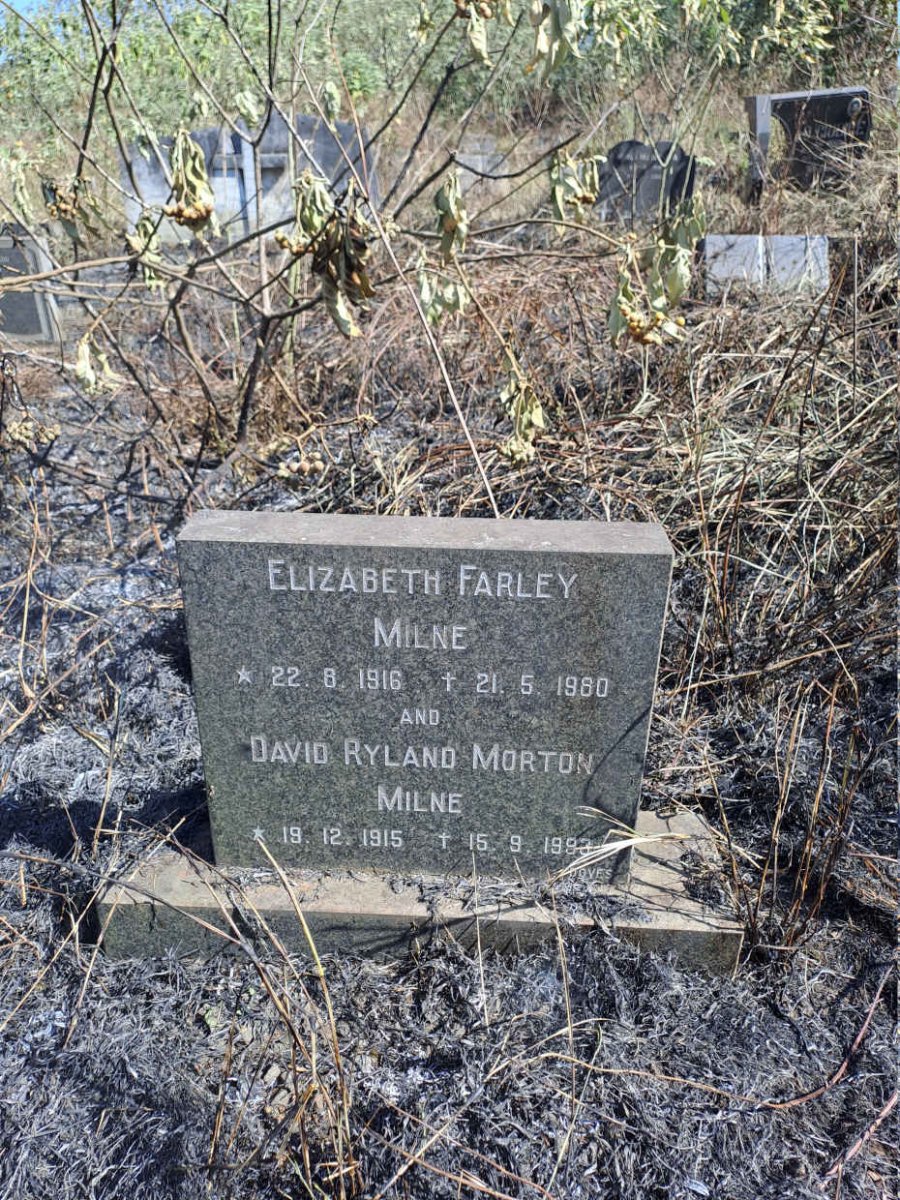 MILNE David Ryland Morton 1915-1993 & Elizabeth Farley 1916-1980