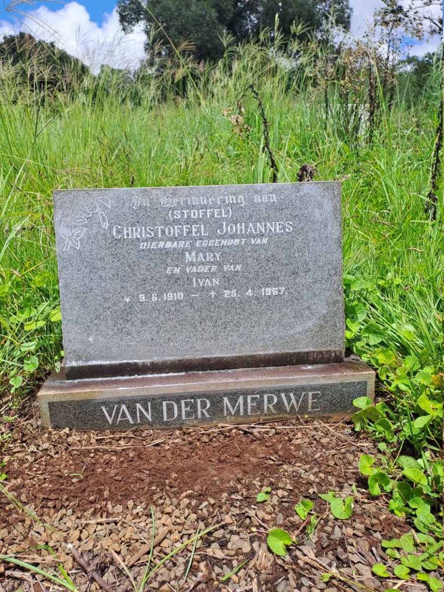 MERWE Christoffel Johannes, van der 1910-1967