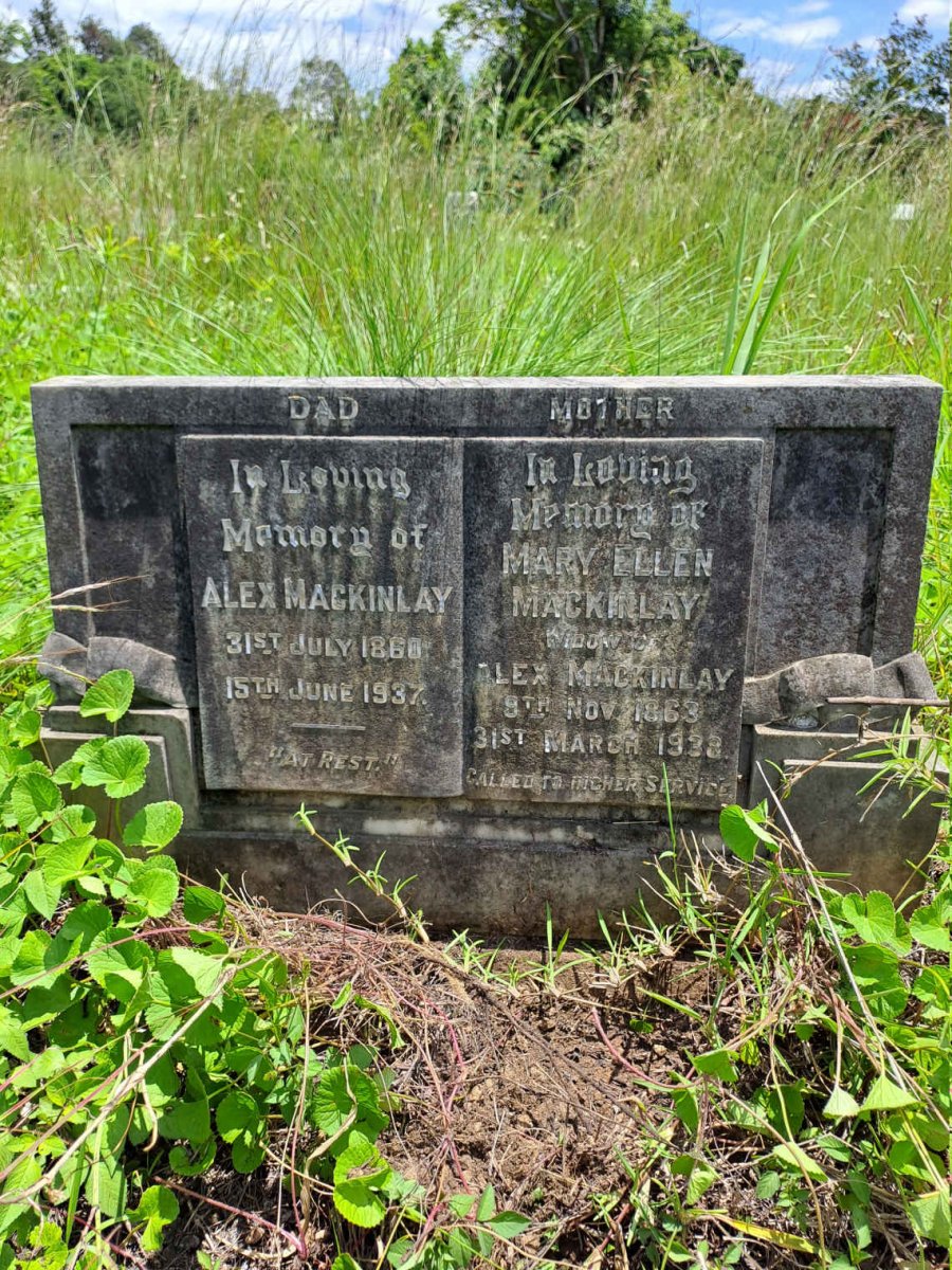 MACKINLAY Alex 1860-1937 & Mary Ellen 1863-1938