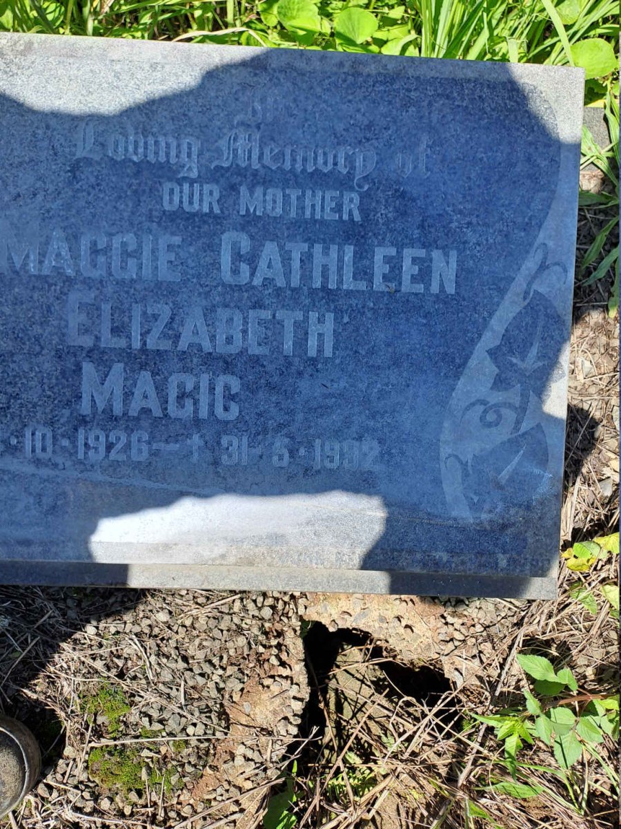 MAGIC Maggie Cathleen Elizabeth 1926-1992