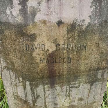 MACLEOD David Gordon 1885-1947 