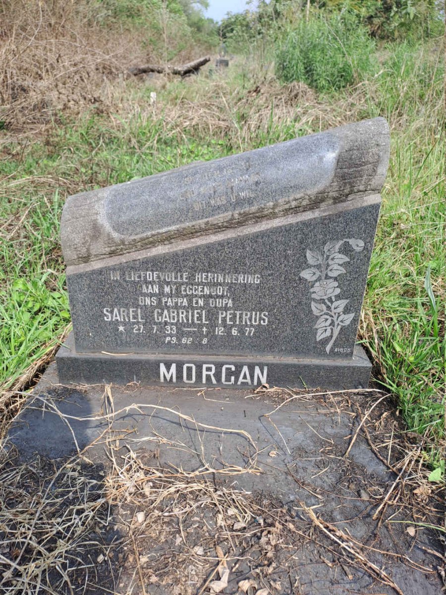 MORGAN Sarel Gabriel Petrus 1933-1977