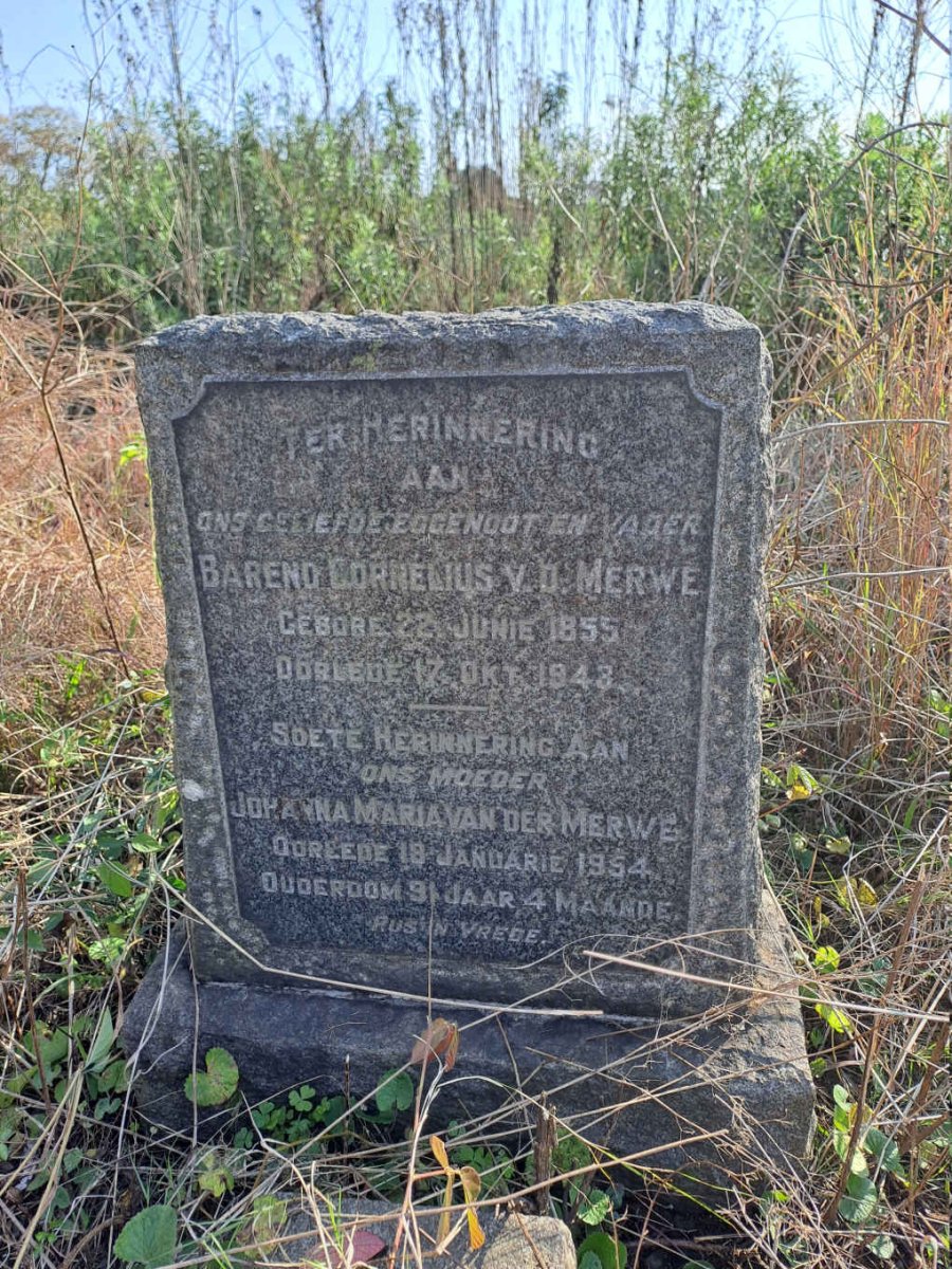 MERWE Barend Cornelius, v.d. 1855-1943 & Johanna Maria -1954