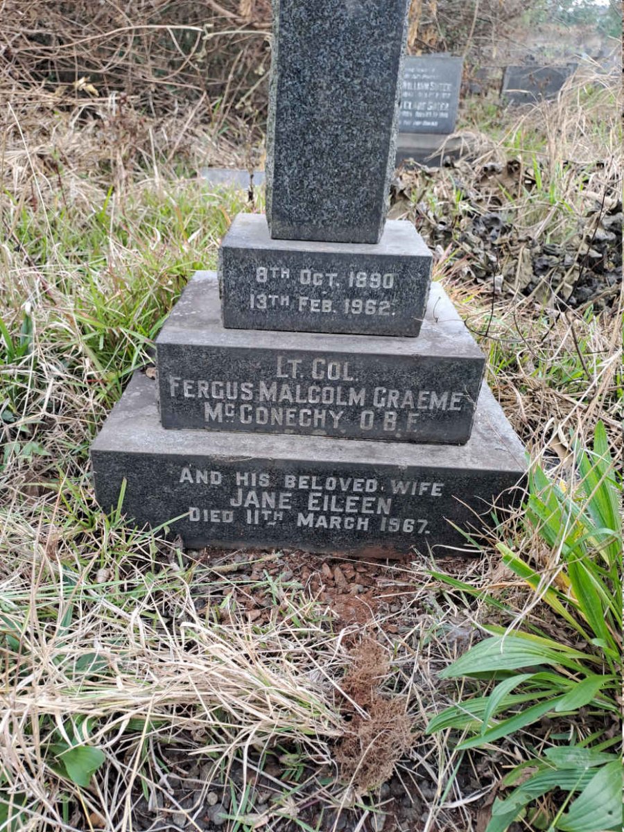 MCCONECHY Fergus Malcolm Graeme 1890-1962 & Jane Eileen -1967